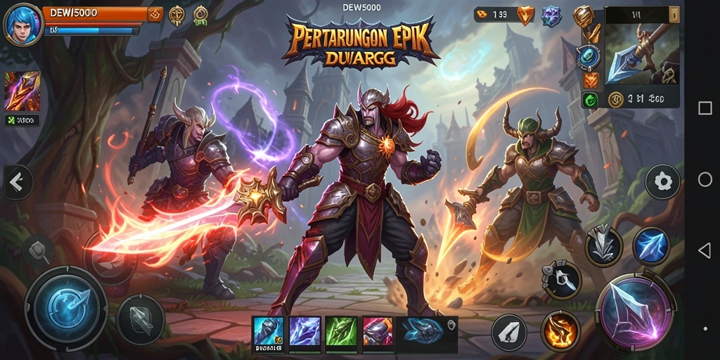 Tampilan gameplay ARPG yang menakjubkan dan mendebarkan.