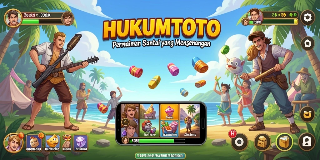 Tampilan menarik dengan gameplay menyenangkan di HUKUMTOTO.