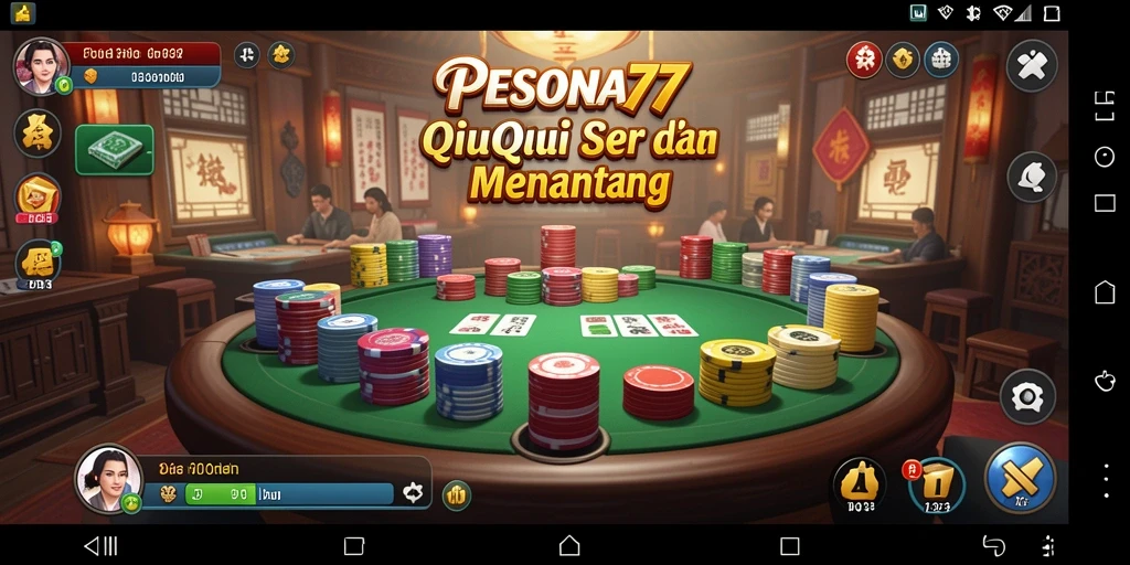 Tampilan grafis PESONA77 yang menarik saat bermain QiuQiu.