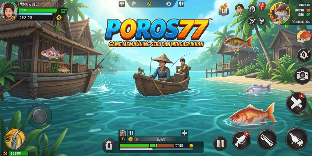 Tangkapan ikan menakjubkan dalam gameplay POROS77.
