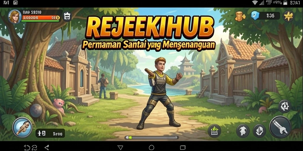 Screenshot gameplay REJEKIHUB menampilkan aksi seru dan warna-warni.