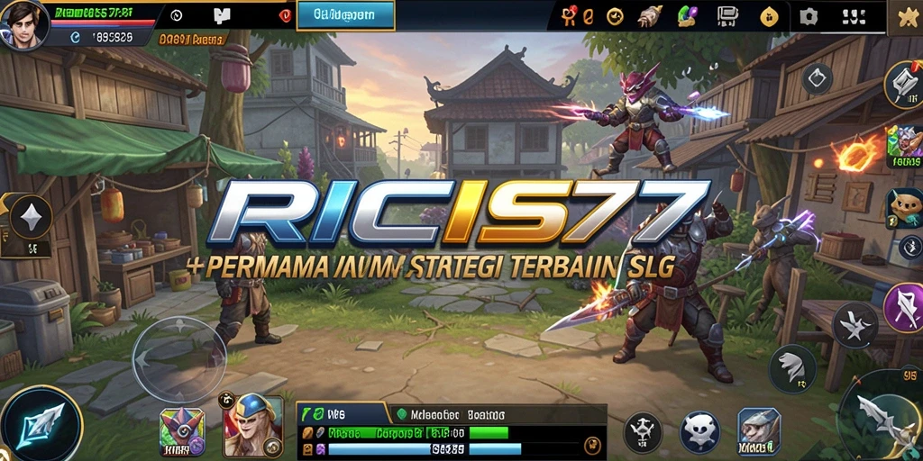 Gameplay seru RICIS77, membangun dan menyerang musuh.