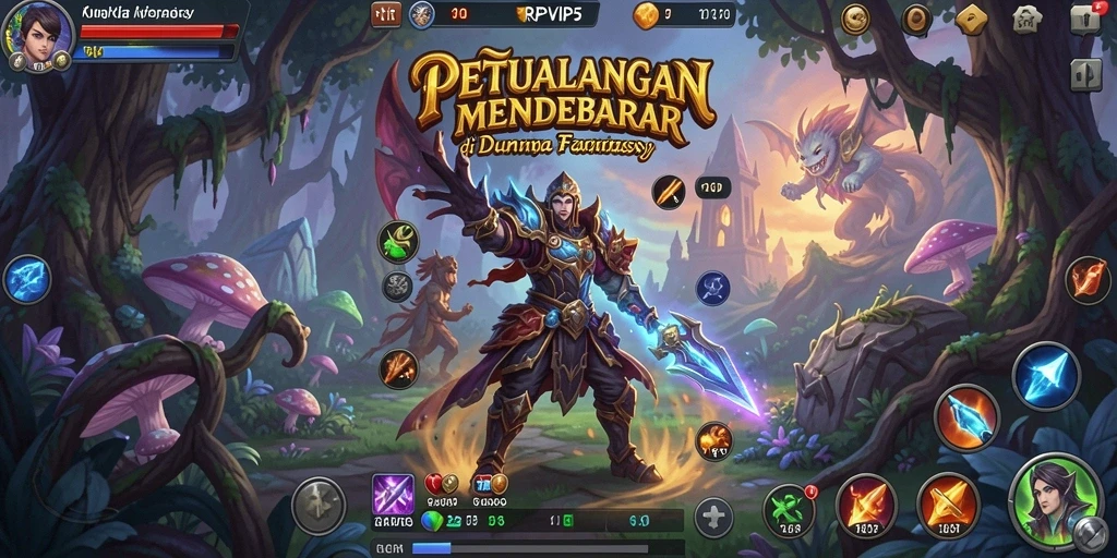 Gameplay RPVIP5 menampilkan petualangan seru dengan grafis memukau.