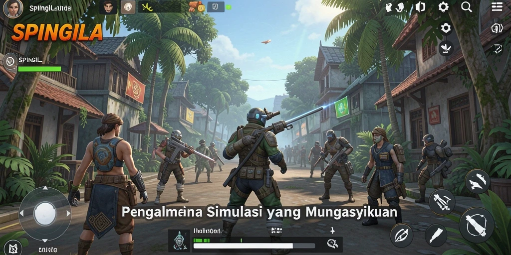 Tampilan menarik dari gameplay SPINGILA yang penuh tantangan.