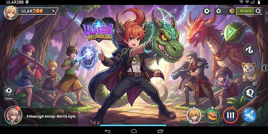 Tampilan menarik dari gameplay ULAR288 dengan karakter anime yang menakjubkan.