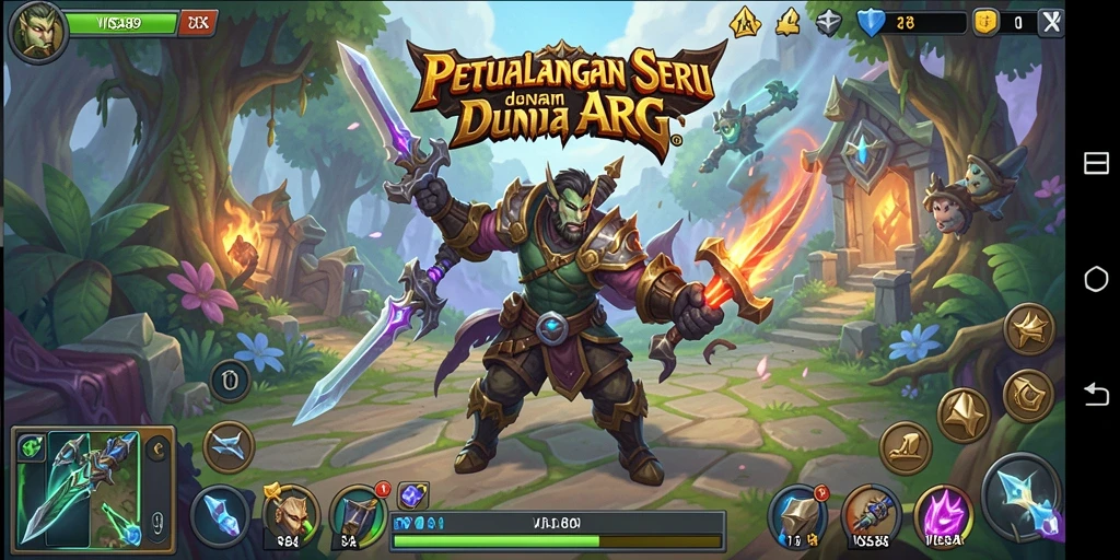 Gameplay menegangkan dalam dunia fantasi ARPG yang menawan.
