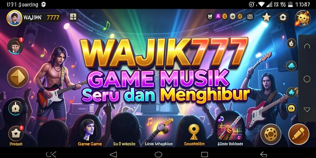 Tampilan menarik gameplay WAJIK777 saat bermain musik.