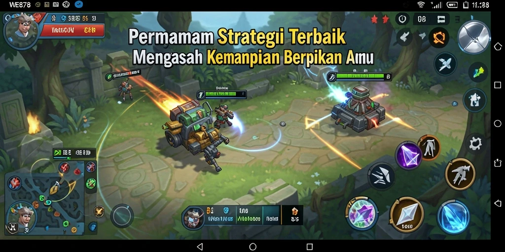 Tampilan gameplay WE878 menampilkan aksi strategi yang intens dan mendebarkan.
